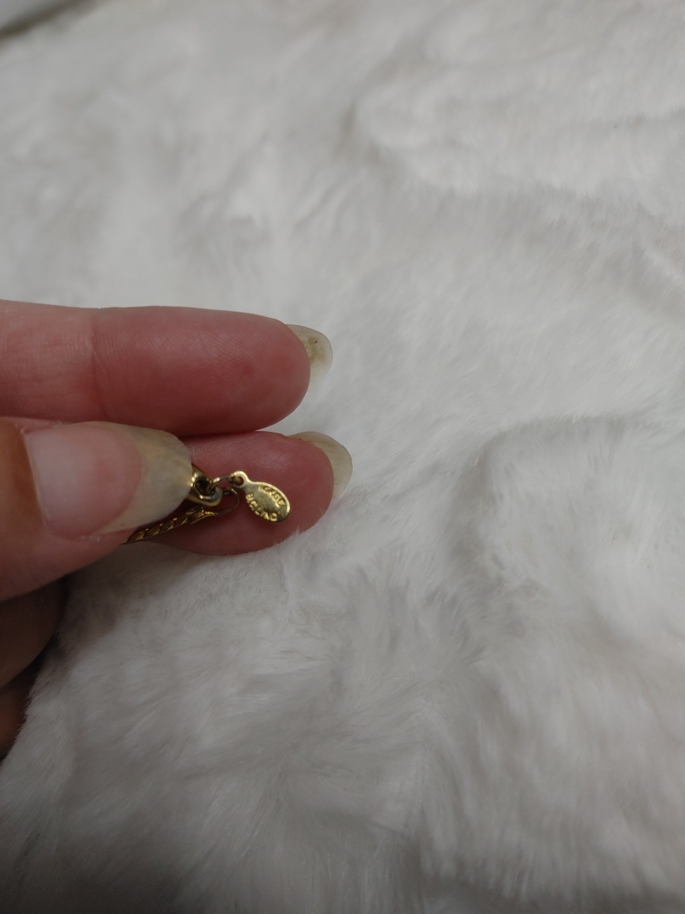 Vintage B.C. Lind 14KGE Herringbone Gold 8.5" Necklace - Picture 5 of 7